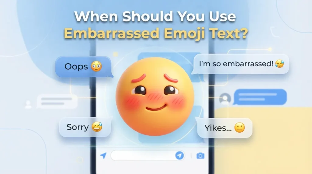 When Should You Use Embarrassed Emoji Text?